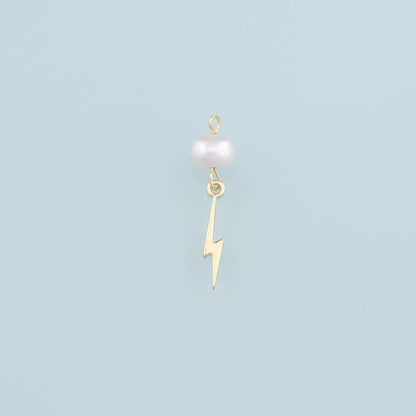 18K Gold Filled Hand Pearl Charm Pendant for Jewelry Making