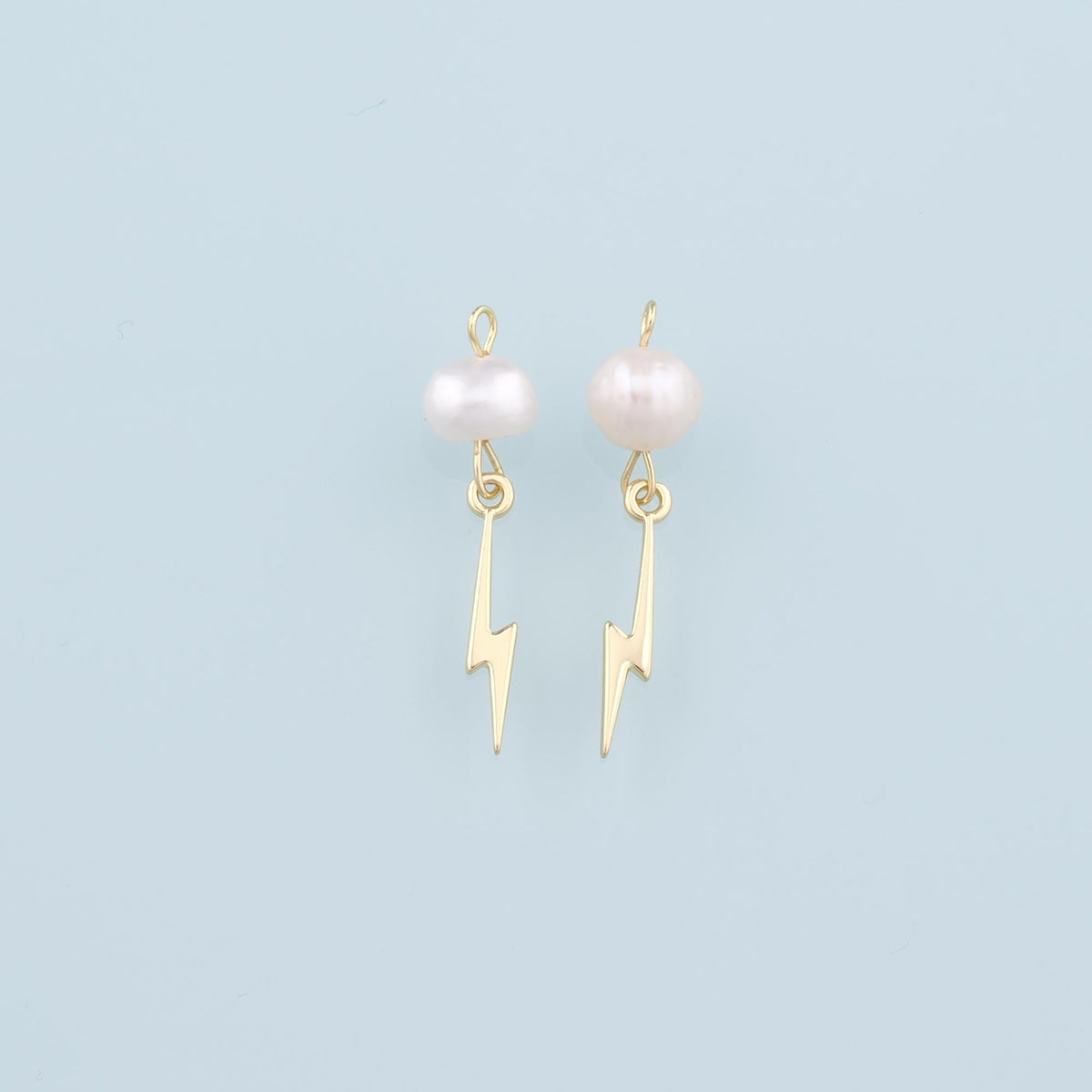 18K Gold Filled Hand Pearl Charm Pendant for Jewelry Making