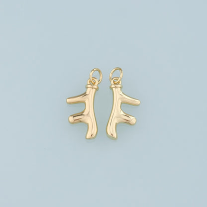 18K Gold Filled Hand Charm Pendant for Jewelry Making