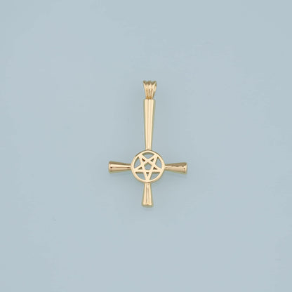 18K Gold Filled Cross Charm Pendant for Jewelry Making