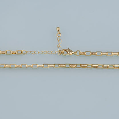 Gold Oval Chain,18K Gold Filled Oval for Necklace Bracelet DIY Jewelry Making Supply