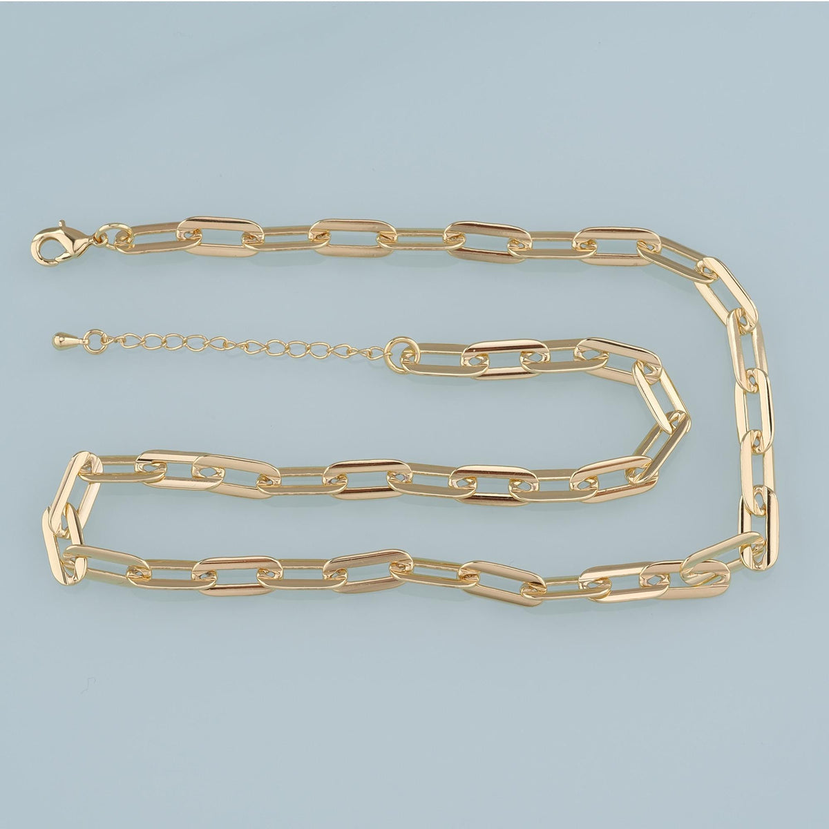Gold Oval Chain,18K Gold Filled Oval for Necklace Bracelet DIY Jewelry Making Supply