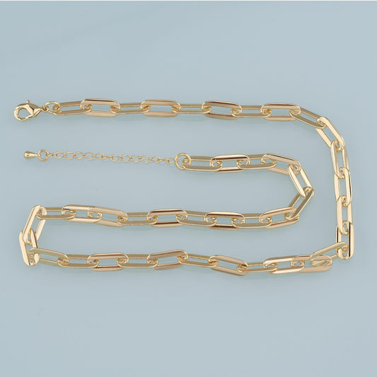 Gold Oval Chain,18K Gold Filled Oval for Necklace Bracelet DIY Jewelry Making Supply
