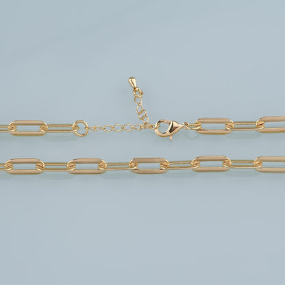 Gold Oval Chain,18K Gold Filled Oval for Necklace Bracelet DIY Jewelry Making Supply