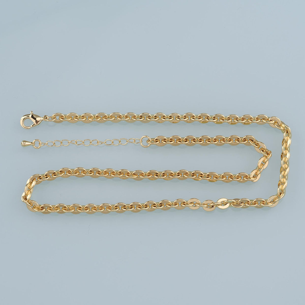 Gold Oval Chain,18K Gold Filled Oval for Necklace Bracelet DIY Jewelry Making Supply