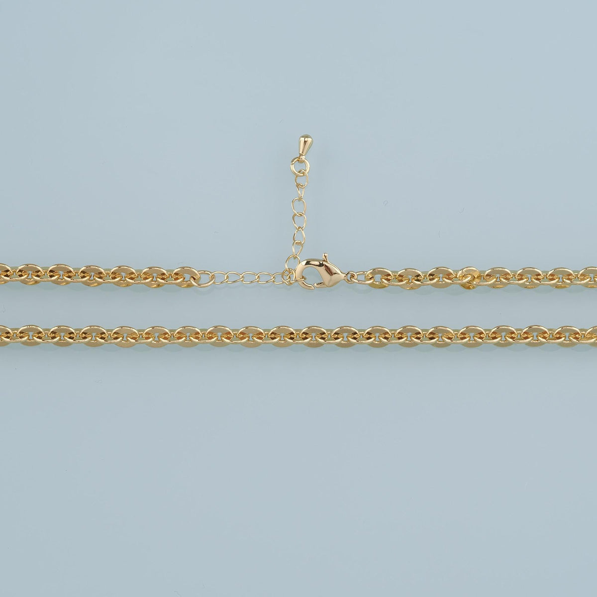 Gold Oval Chain,18K Gold Filled Oval for Necklace Bracelet DIY Jewelry Making Supply