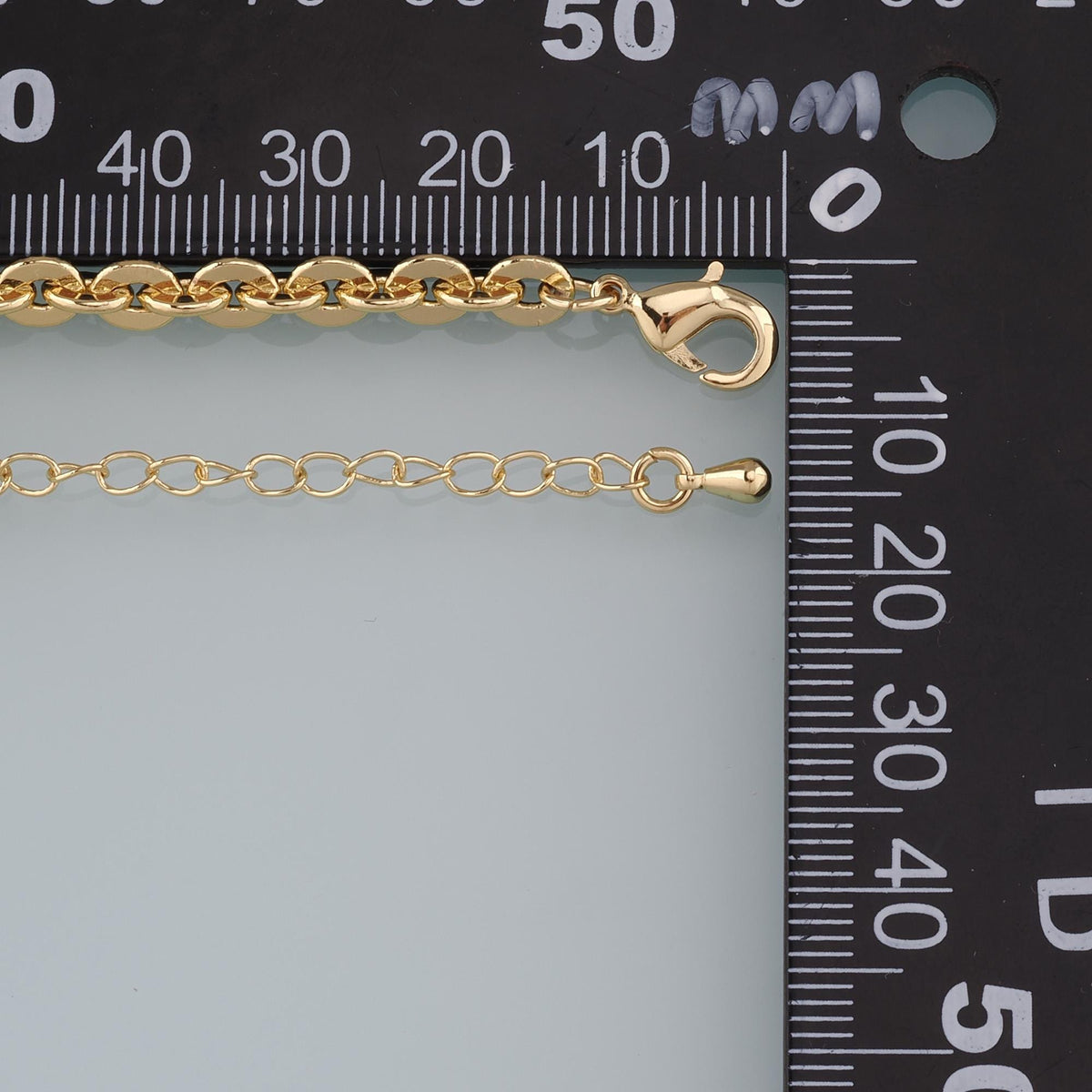 Gold Oval Chain,18K Gold Filled Oval for Necklace Bracelet DIY Jewelry Making Supply