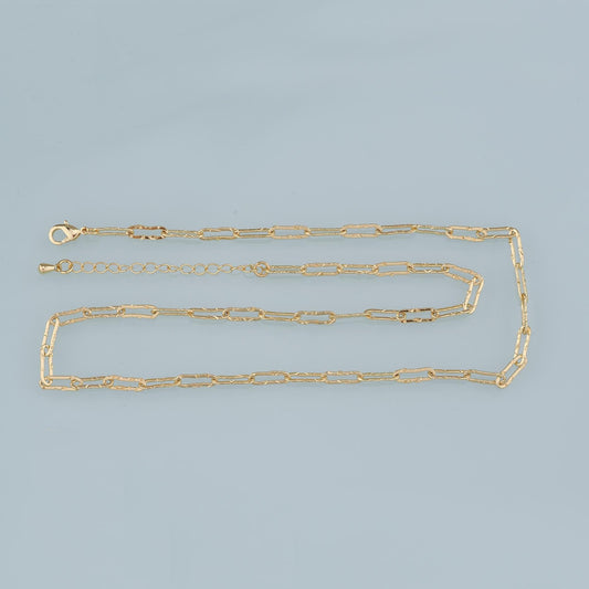 Gold Oval Chain,18K Gold Filled Oval for Necklace Bracelet DIY Jewelry Making Supply