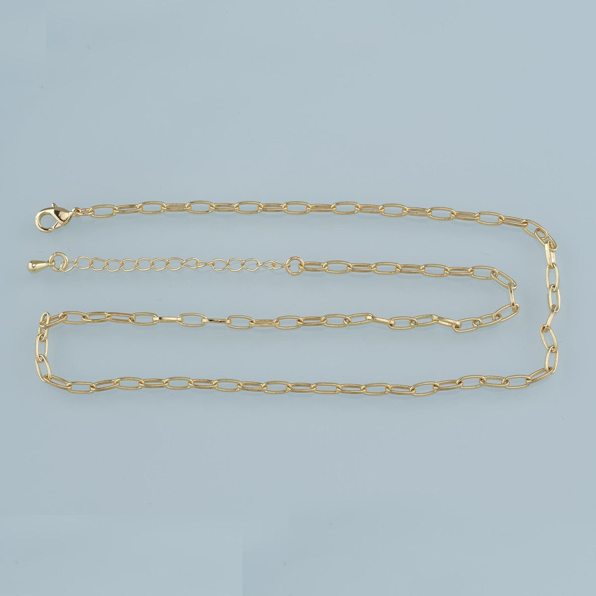 Gold Oval Chain,18K Gold Filled Oval for Necklace Bracelet DIY Jewelry Making Supply