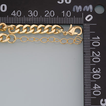 18K Gold Filled Oval Jewelry Chain 9 in for Jewelry Making