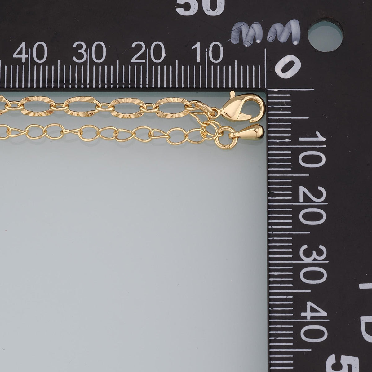 Gold Adjustable Chain,18K Gold Filled Oval Bracelet,Semi Finished Bracelets,Bracelets for Jewelry Making