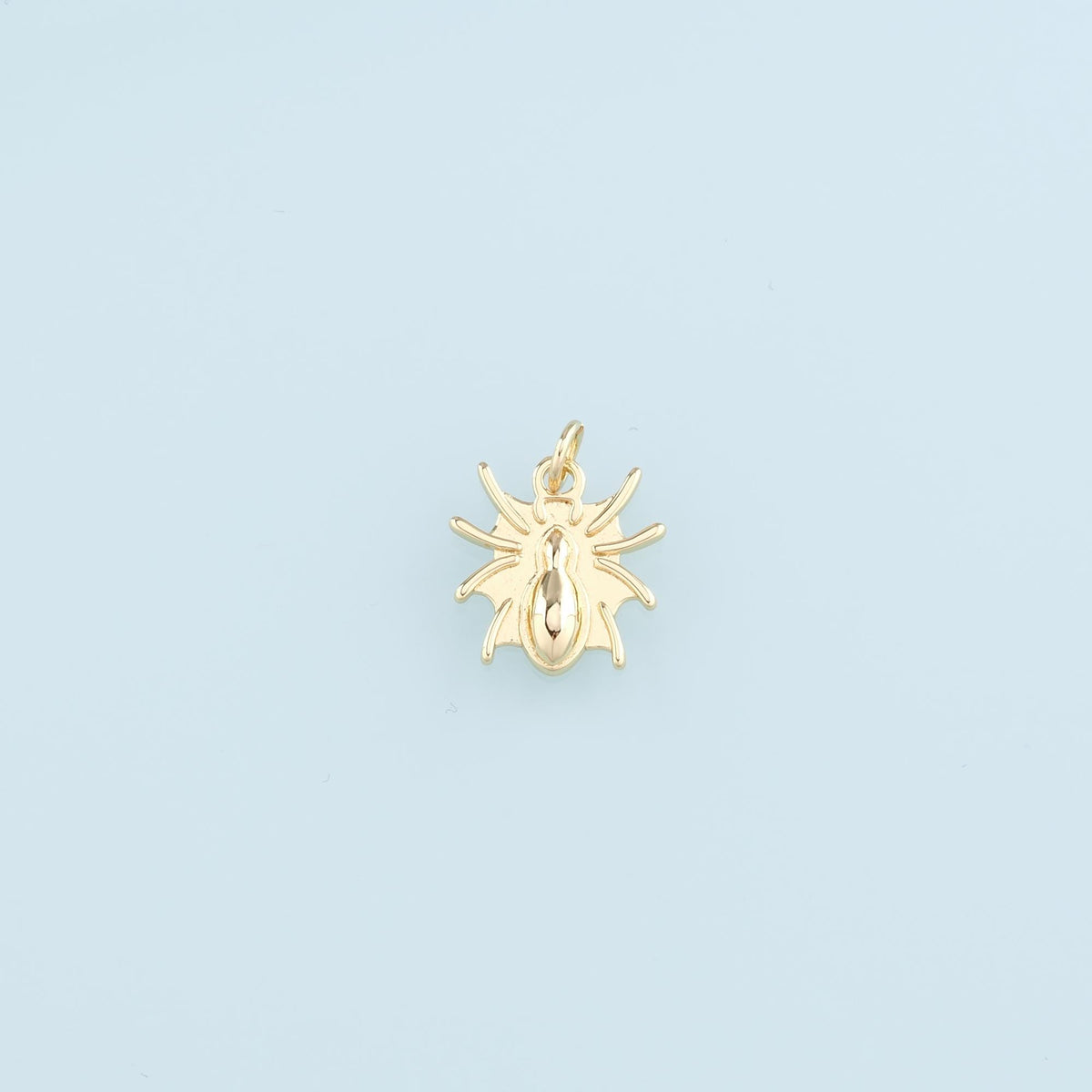 18K Gold Filled Spiderweb Pendant, Spider Charm halloween Bracelet Necklace for DIY Jewelry Making Supply
