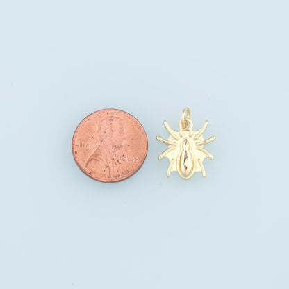 18K Gold Filled Hand Charm Pendant for Jewelry Making