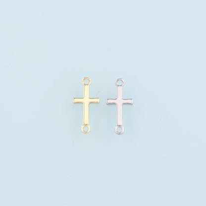 18K Gold Filled Cross Connector for Jewelry Making