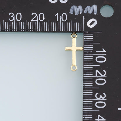 18K Gold Filled Cross Connector for Jewelry Making