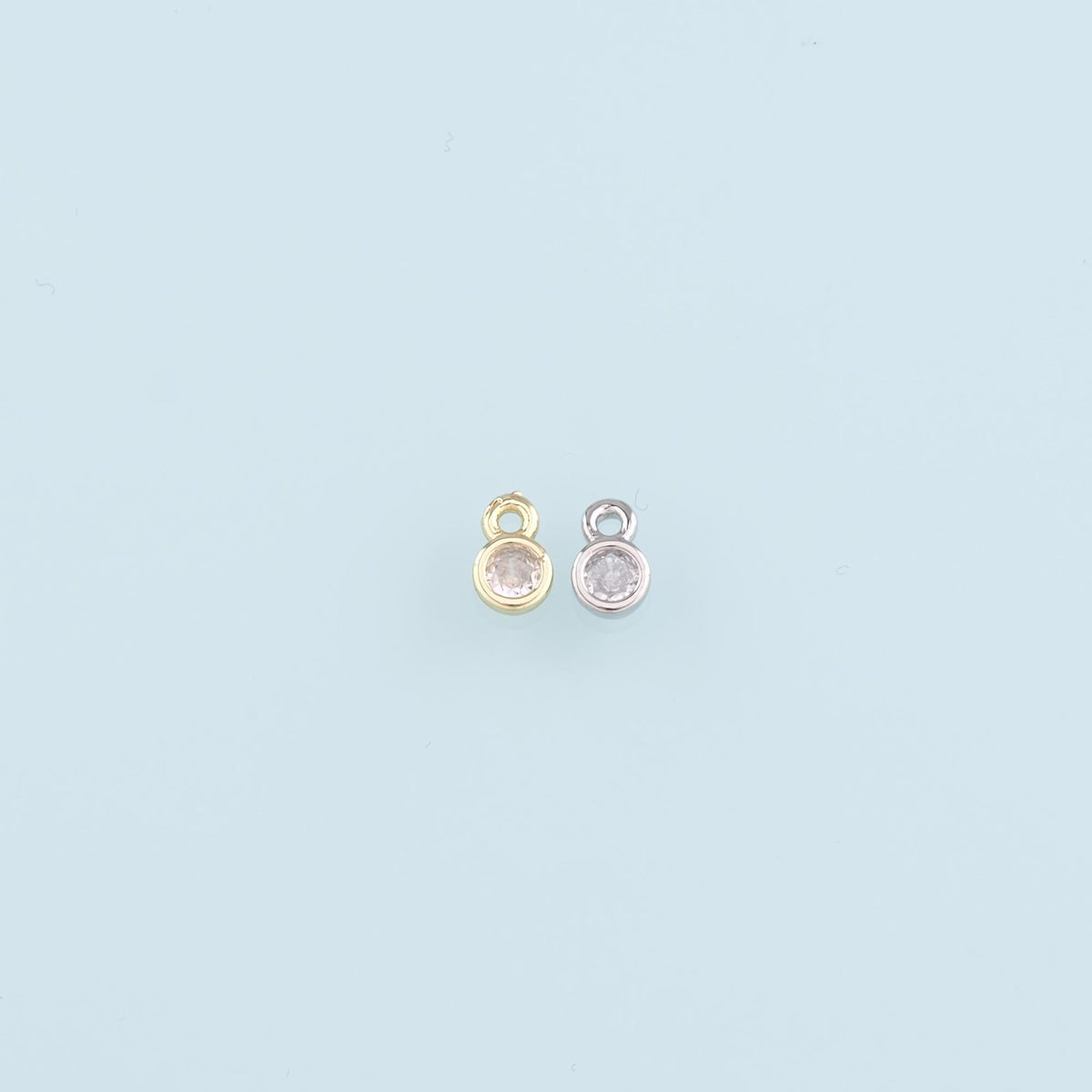 18K Gold Filled Heart Charm Pendant for Jewelry Making