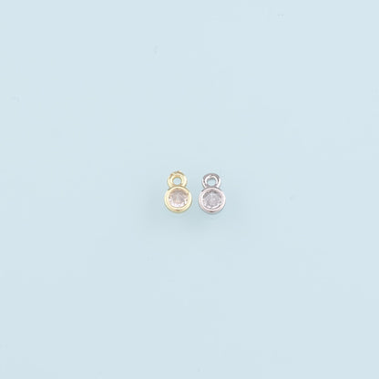 18K Gold Filled Heart Charm Pendant for Jewelry Making