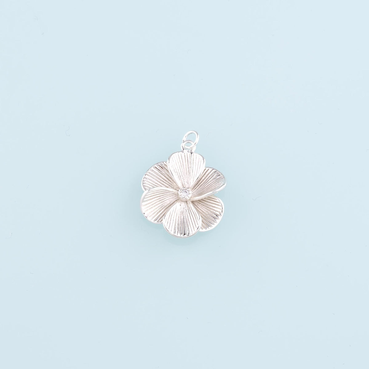 Gold Filled Flower Charm Pendant for Jewelry Making