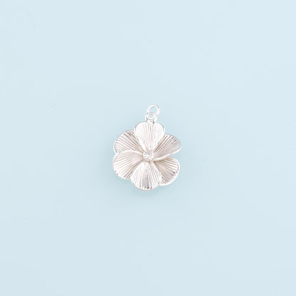 Gold Filled Flower Charm Pendant for Jewelry Making
