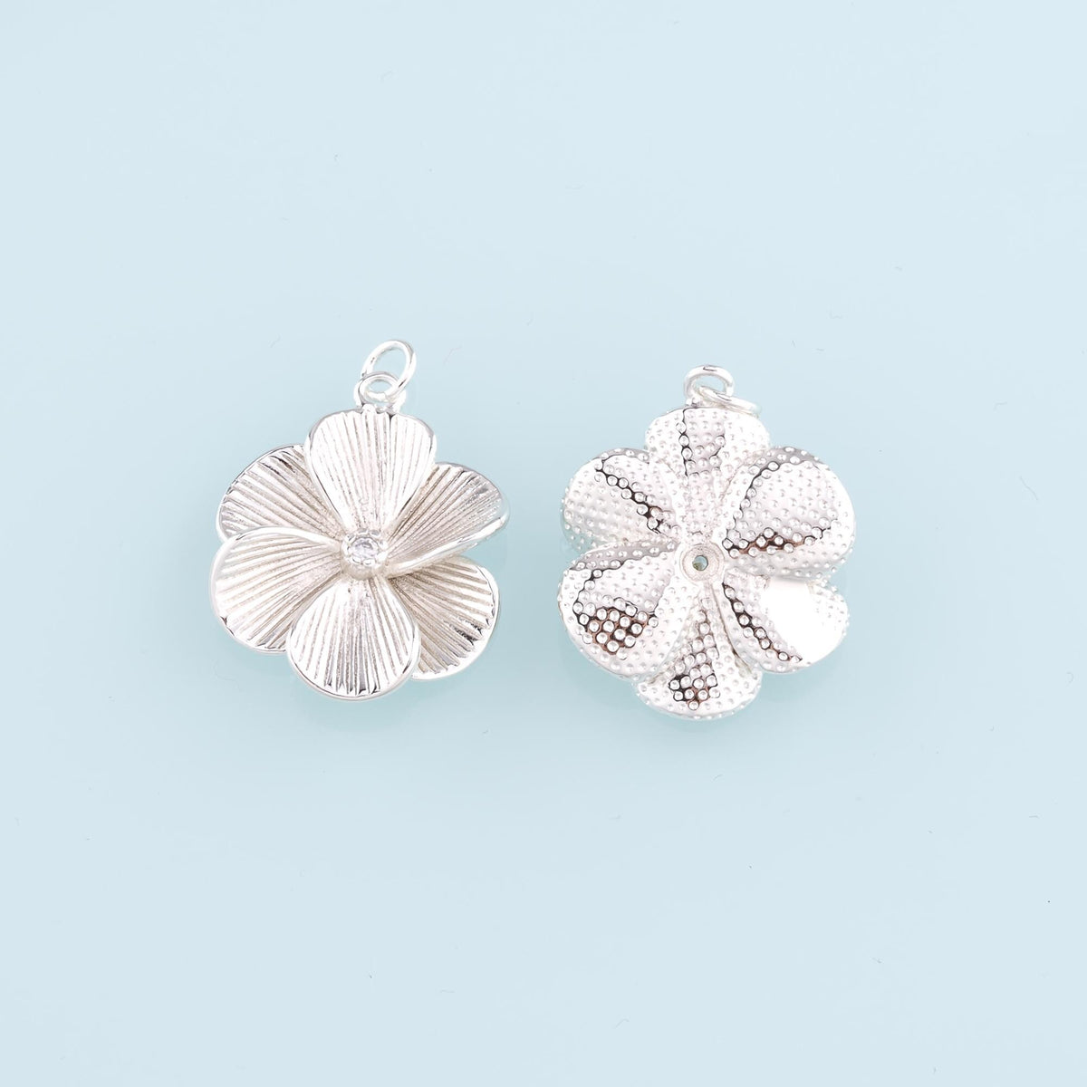 Gold Filled Flower Charm Pendant for Jewelry Making