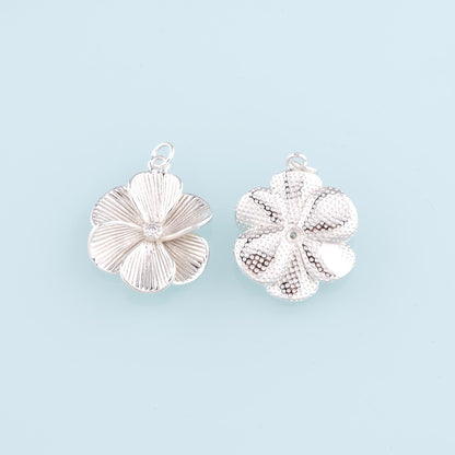 Gold Filled Flower Charm Pendant for Jewelry Making