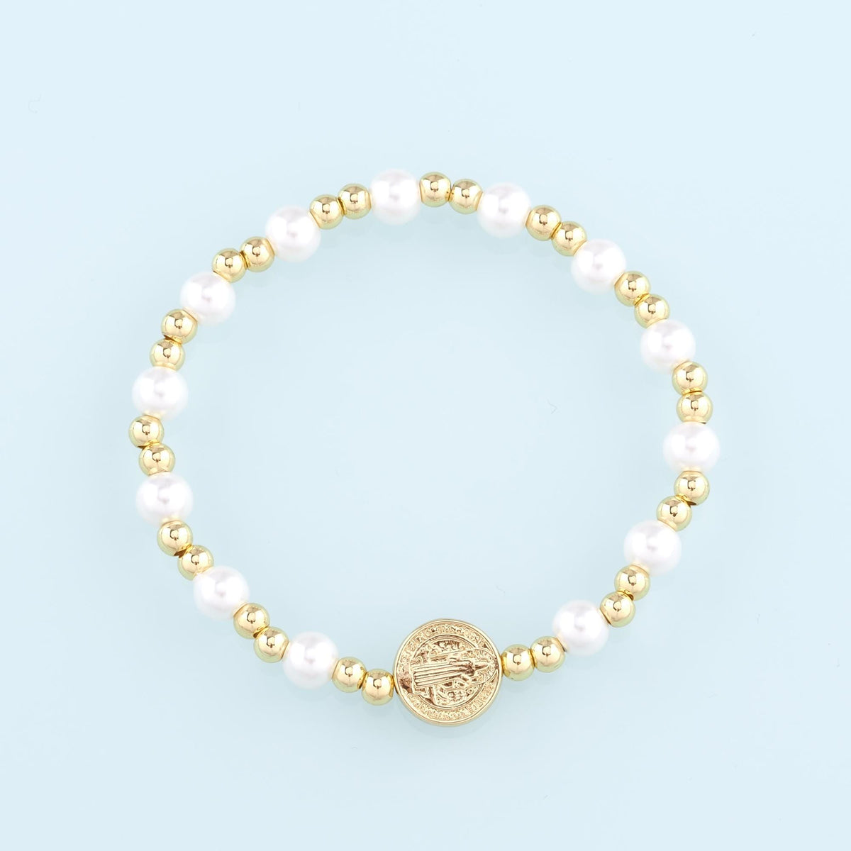 18K Gold Filled Pearl Beaded Chain for Jewelry Making
