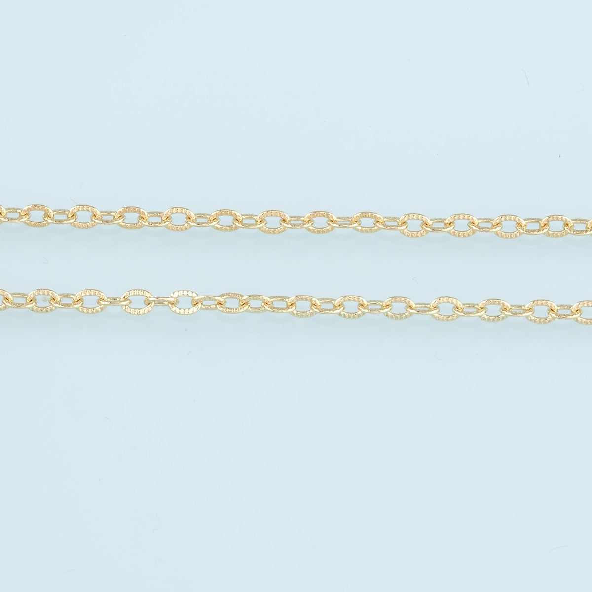 Gold Oval Chain,18K Gold Filled Oval Chain for Necklace Bracelet DIY Jewelry Making Supply