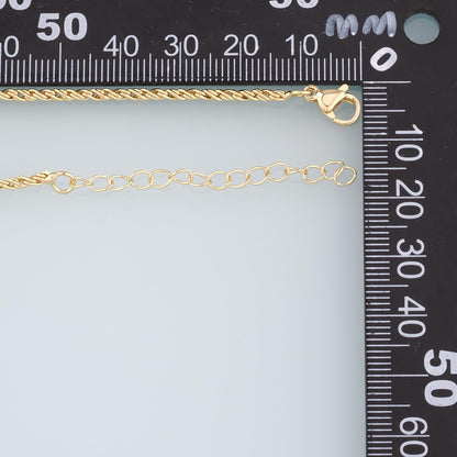 18K Gold Filled Oval Jewelry Chain 2 in for Jewelry Making