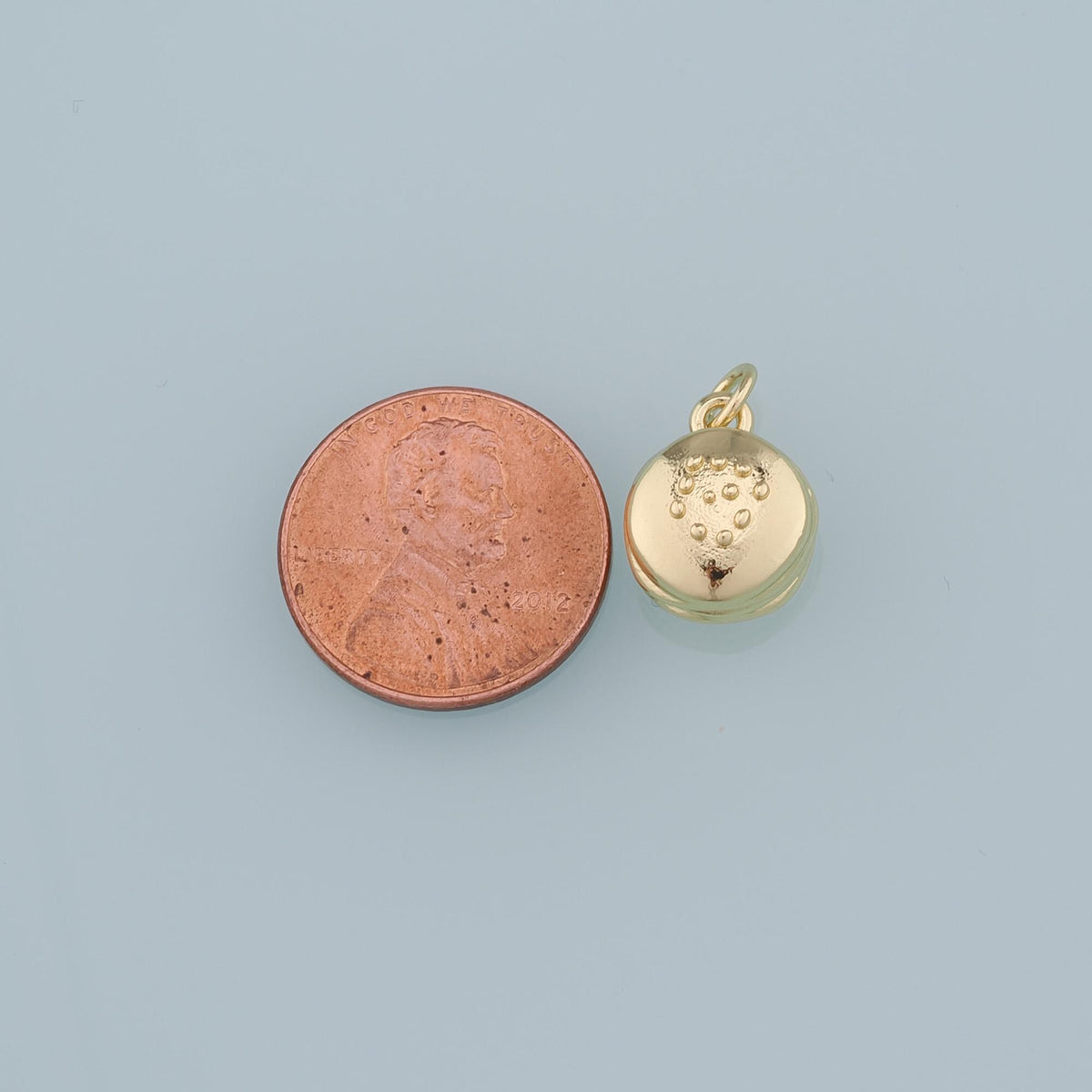 18K Gold Filled Hamburger Pendant,Hamburger Charm Bracelet Necklace for DIY Jewelry Making Supply