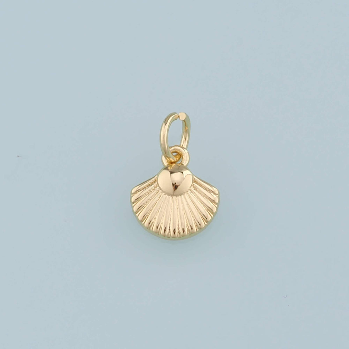 Gold Shell Charms,18K Gold Filled Shell Pendant,Conch Charm Bracelet Necklace for DIY Jewelry Making Supply
