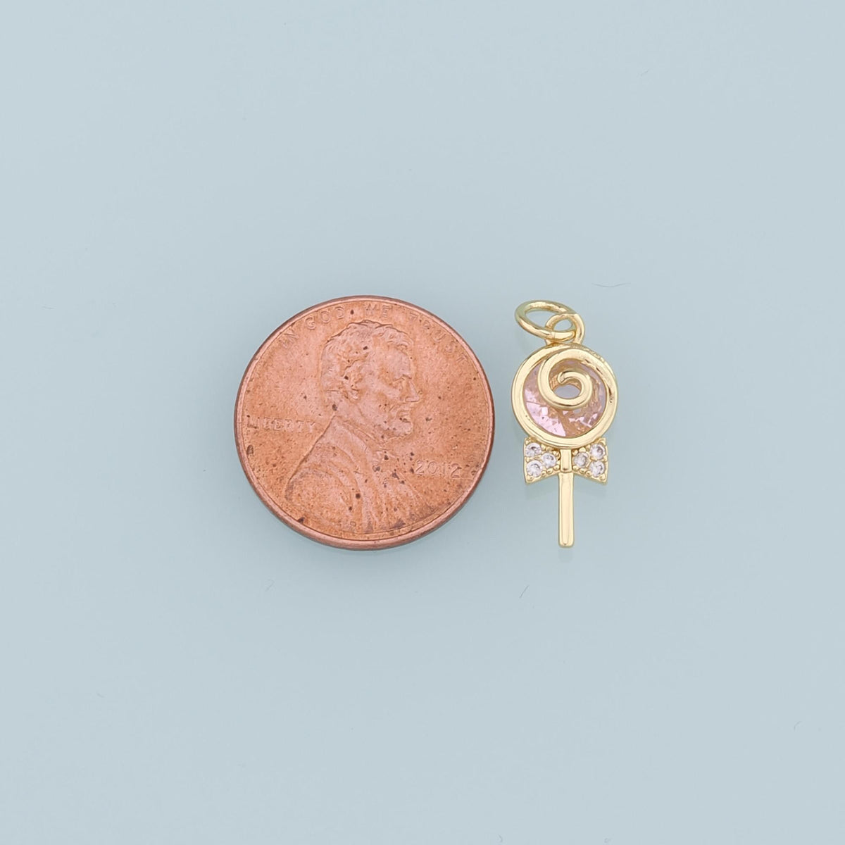 18K Gold Filled Enamel Charm Pendant for Jewelry Making