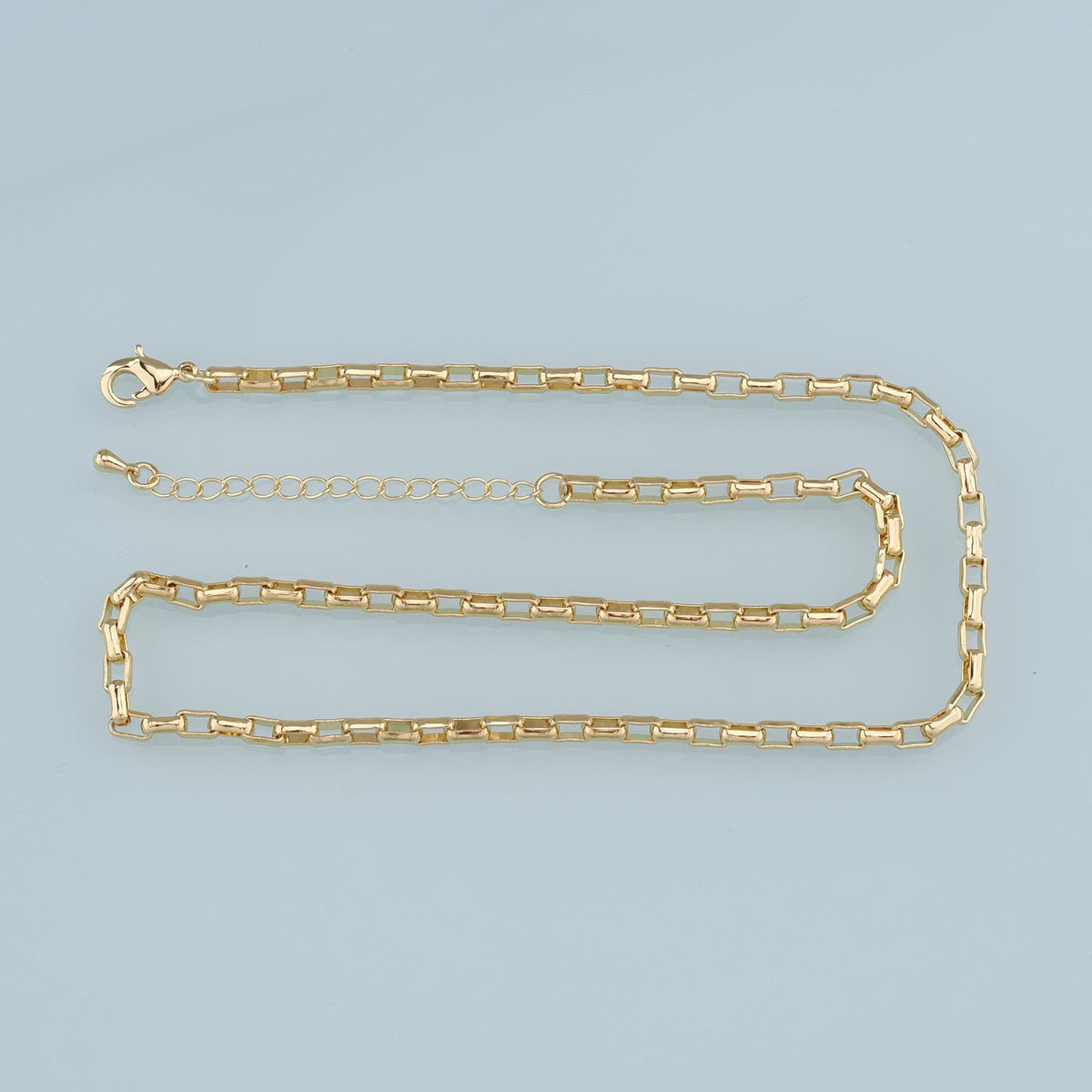 Gold Oval Chain,18K Gold Filled Oval for Necklace Bracelet DIY Jewelry Making Supply