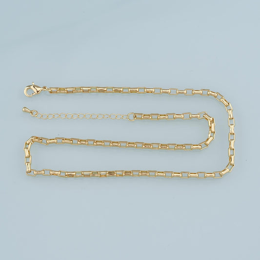 Gold Oval Chain,18K Gold Filled Oval for Necklace Bracelet DIY Jewelry Making Supply