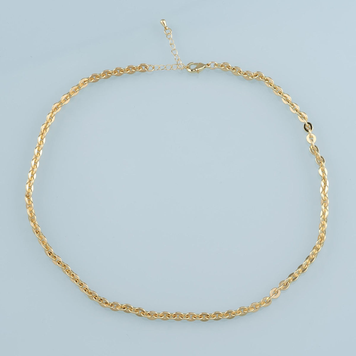 Gold Oval Chain,18K Gold Filled Oval for Necklace Bracelet DIY Jewelry Making Supply
