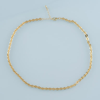 Gold Oval Chain,18K Gold Filled Oval for Necklace Bracelet DIY Jewelry Making Supply