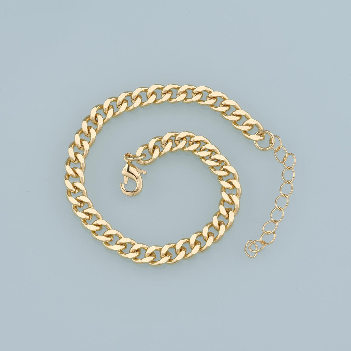 18K Gold Filled Oval Jewelry Chain 9 in for Jewelry Making