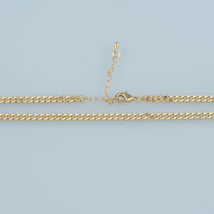 Gold Oval Chain,18K Gold Filled Twisted Oval for Necklace Bracelet DIY Jewelry Making Supply