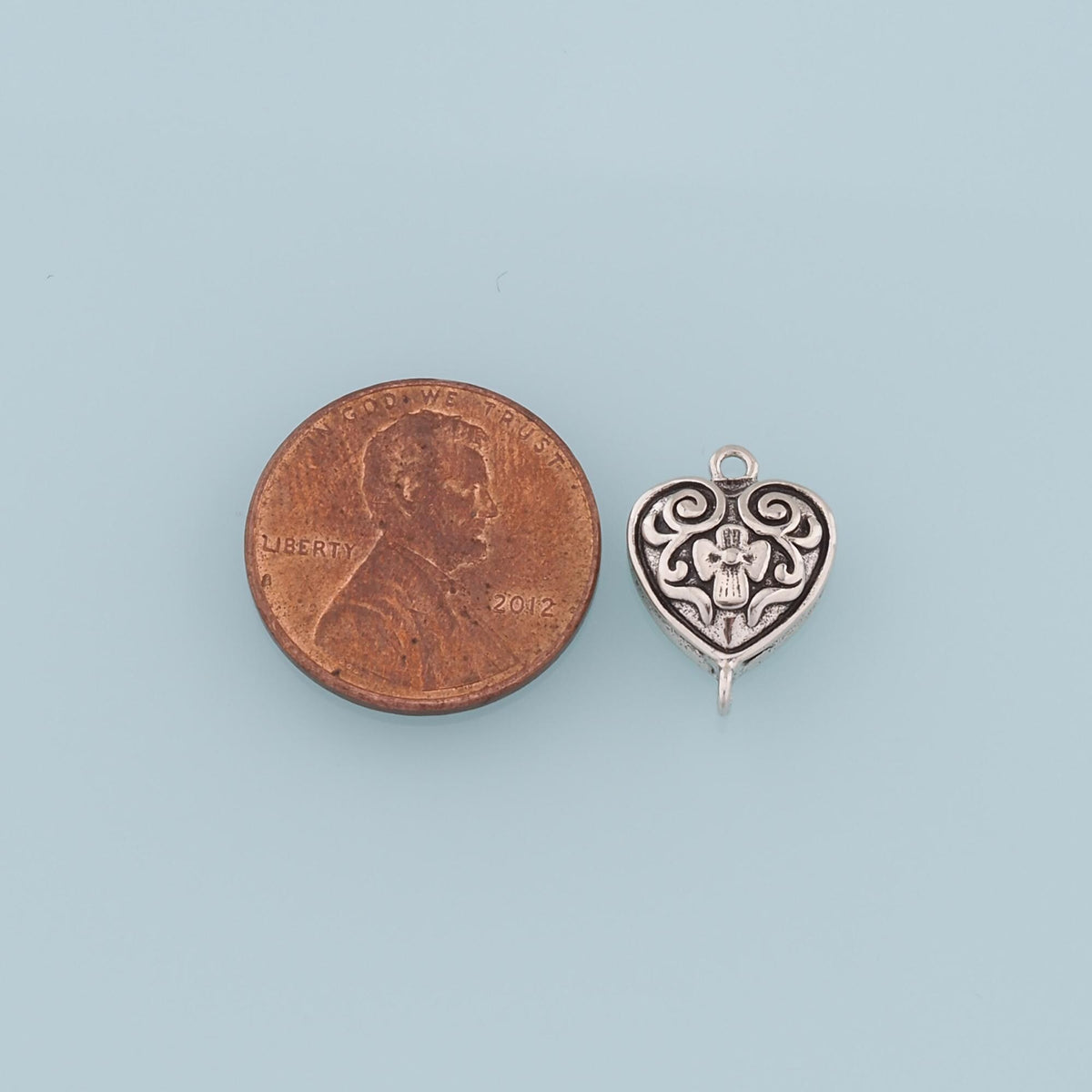Gold Connector Charm,18K Gold Filled Retro Heart Cross Pendant,Enamel Heart Charm Bracelet Necklace for DIY Jewelry Making Su