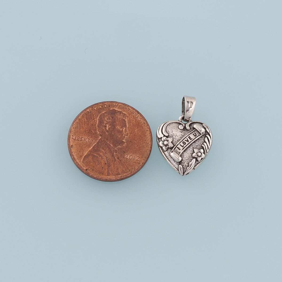 18K Gold Filled Heart Charm Pendant for Jewelry Making