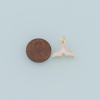 18K Gold Filled Hand Enamel Charm Pendant for Jewelry Making