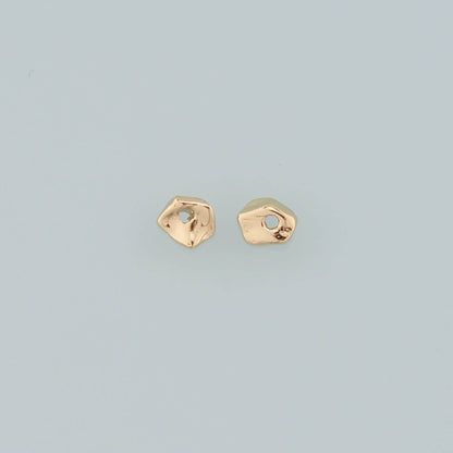 Gold Geometry Beads Charms,18K Gold Filled Geometry spacer beads Bracelet Necklace for DIY Jewelry Making Supply