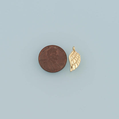 18K Gold Filled Angel Charm Pendant for Jewelry Making