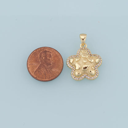Gold Starfish Charms,18K Gold Filled Starfish Pendant,CZ Micro Pave Starfish Charm Bracelet Necklace for DIY Jewelry Making S