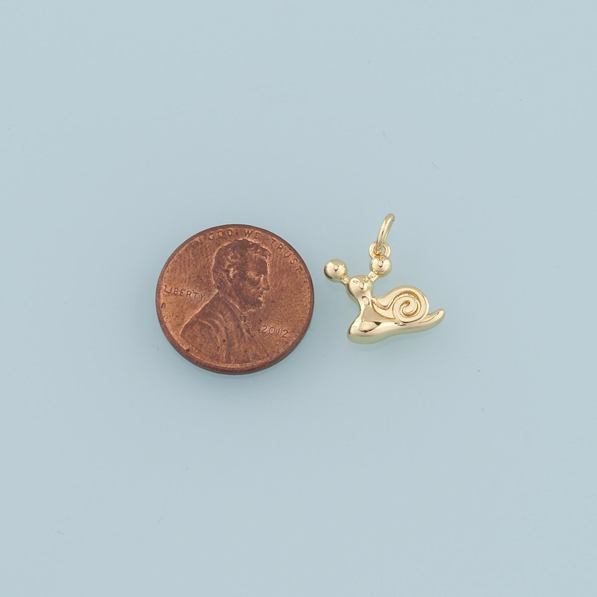 Gold Snails Charms,18K Gold Filled Snails Pendant,Snails Charm Bracelet Necklace for DIY Jewelry Making Supply