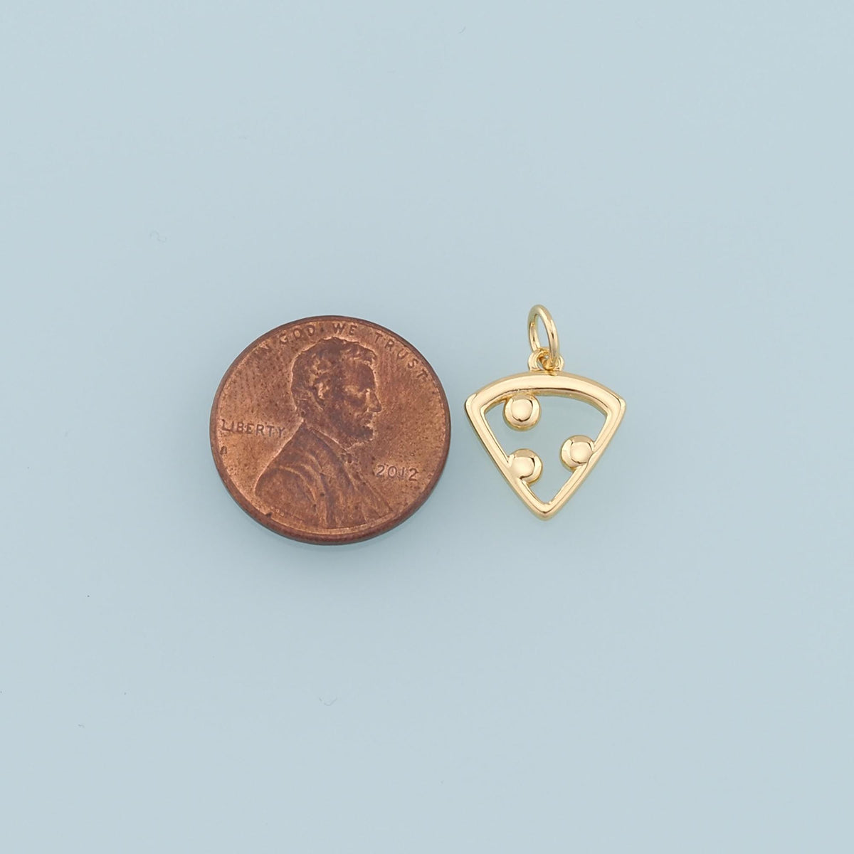 Gold Pizza Charms,18K Gold Filled Pizza Pendant,Gourmet Food Charm Bracelet Necklace for DIY Jewelry Making Supply