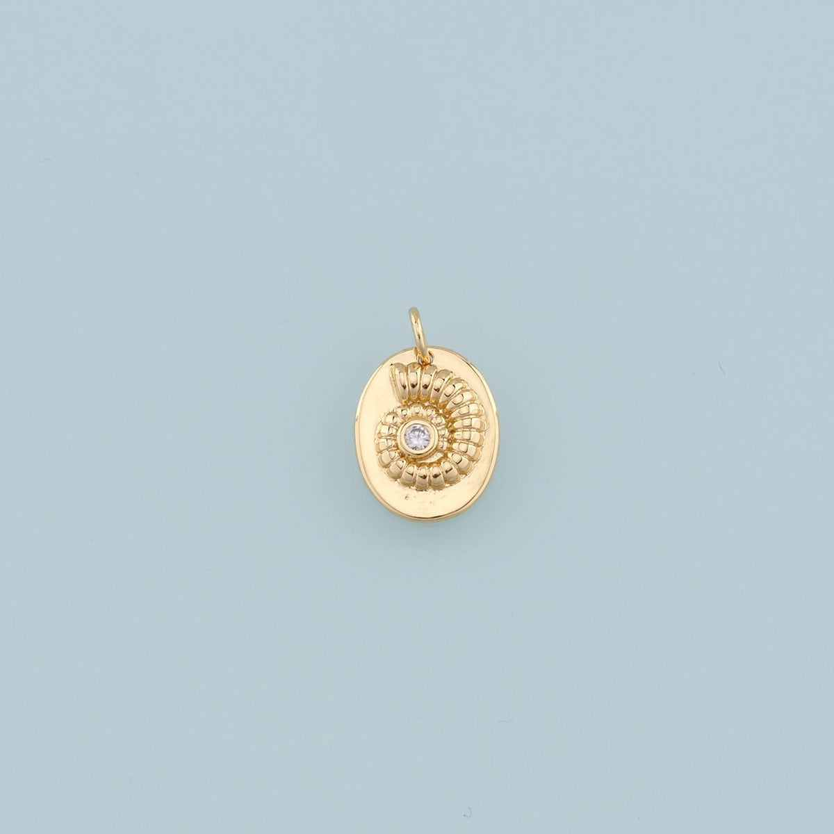 Gold Shell Charms,18K Gold Filled Conch Shell Pendant,Conch Shell Charm Bracelet Necklace for DIY Jewelry Making Supply