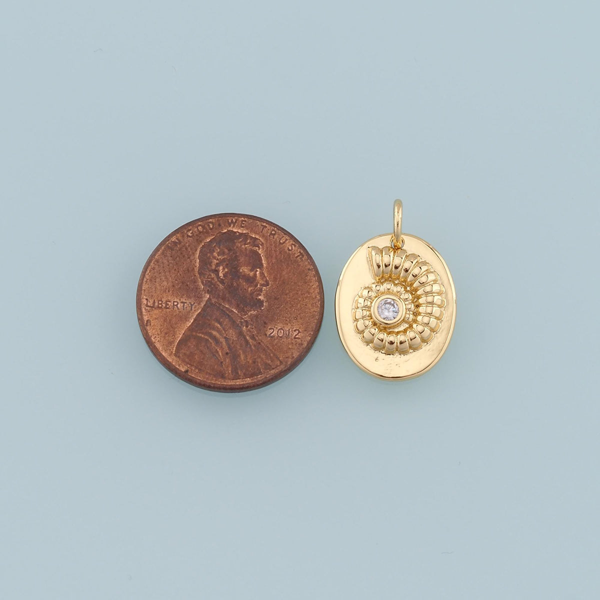 Gold Shell Charms,18K Gold Filled Conch Shell Pendant,Conch Shell Charm Bracelet Necklace for DIY Jewelry Making Supply