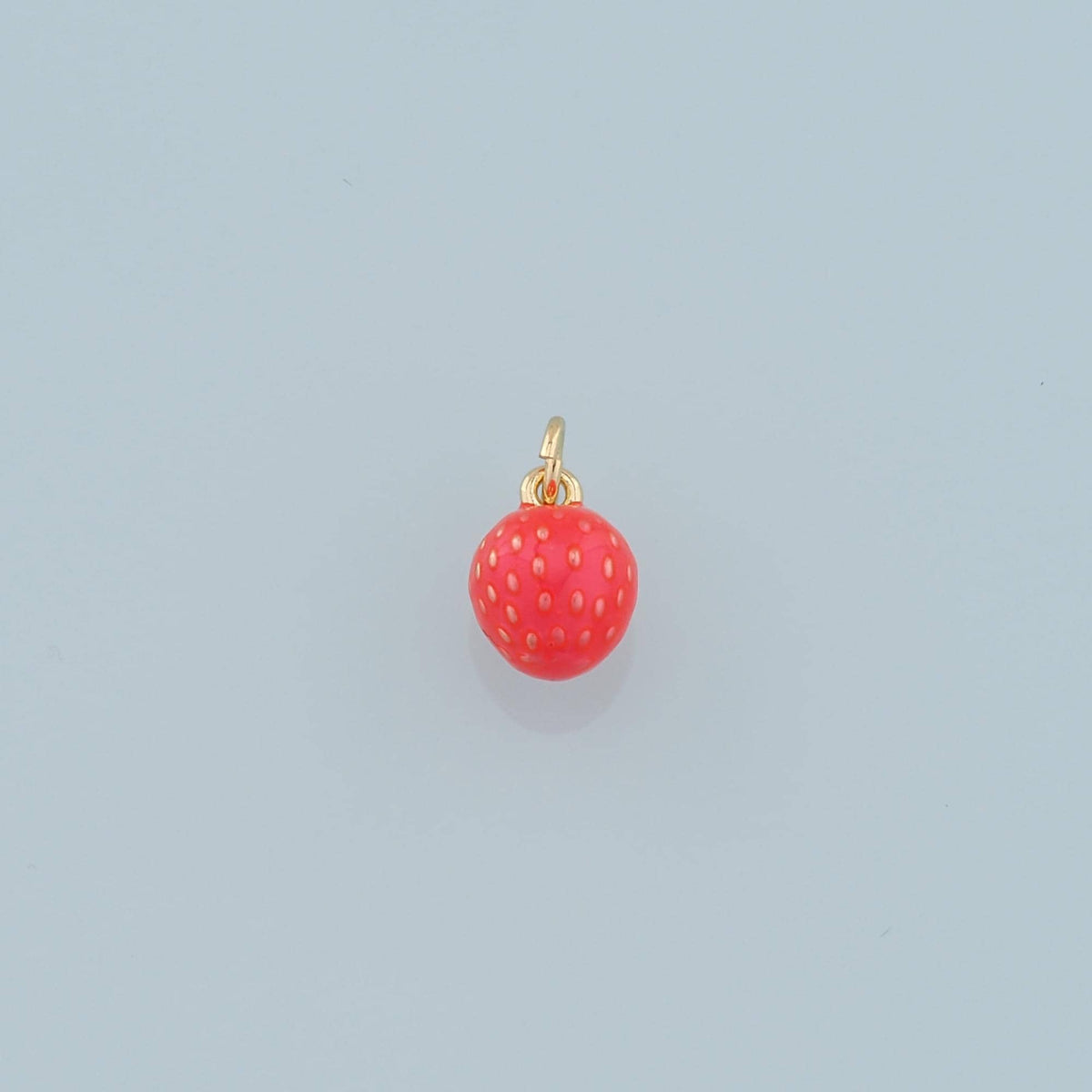 18K Gold Filled Strawberry Charm Pendant for Jewelry Making