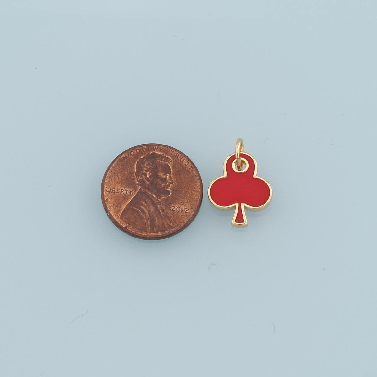 18K Gold Filled Hand Enamel Charm Pendant for Jewelry Making