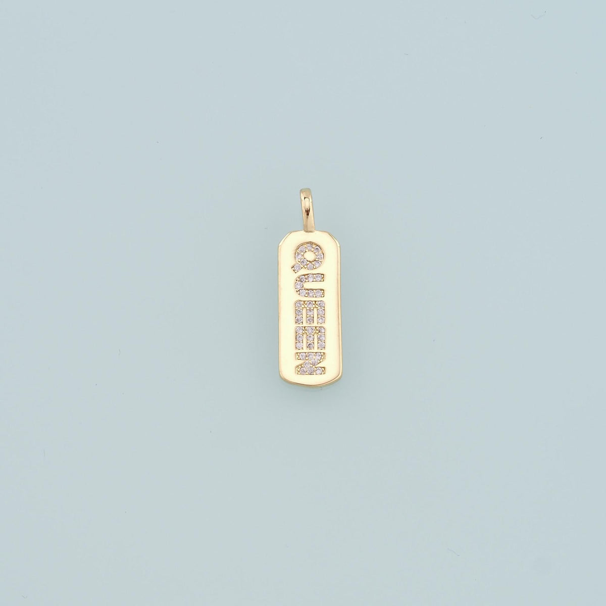 18K Gold Filled Hand CZ Charm Pendant for Jewelry Making